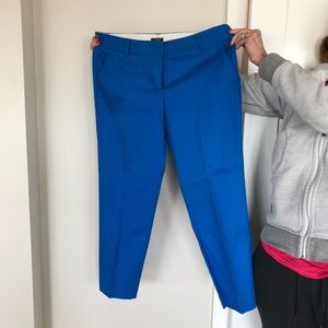 Bright blue JCrew capris
